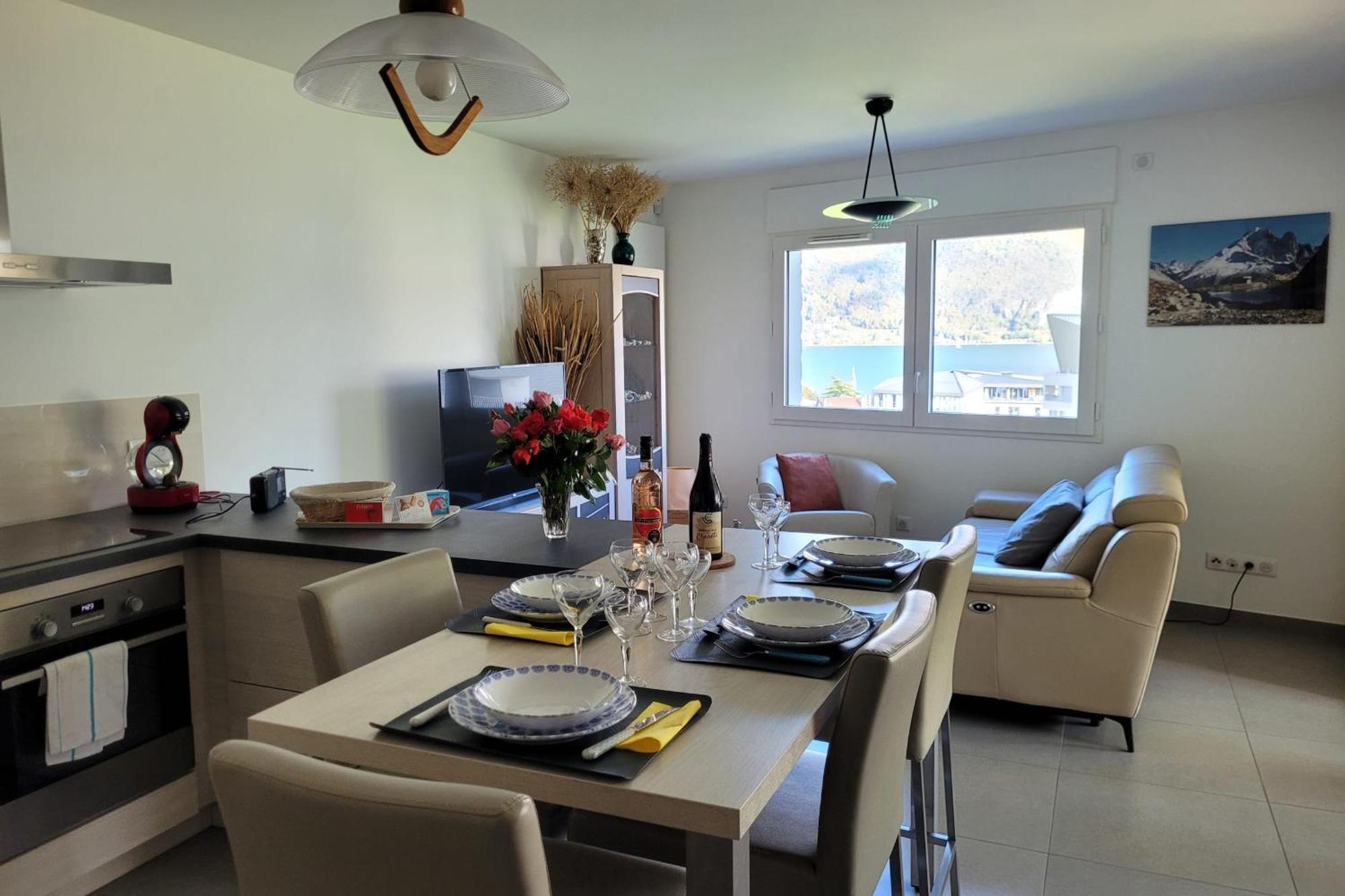 Le Tableau Du Lac 507 - 2 Bedrooms Apartment With Lake View Terrace 안시 외부 사진